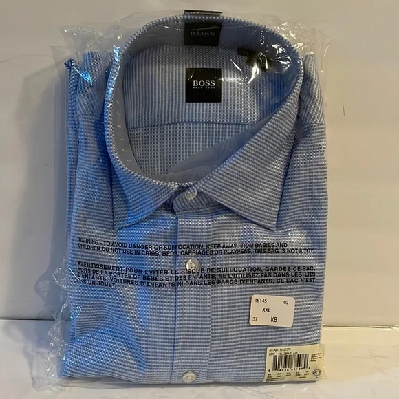 BOSS Hugo Boss - Long Sleeve Dress Shirt - New with Tags - Designed in Italy BOSS Hugo Boss - Long Sleeve Dress Shirt - New with Tags - Designed in Italy